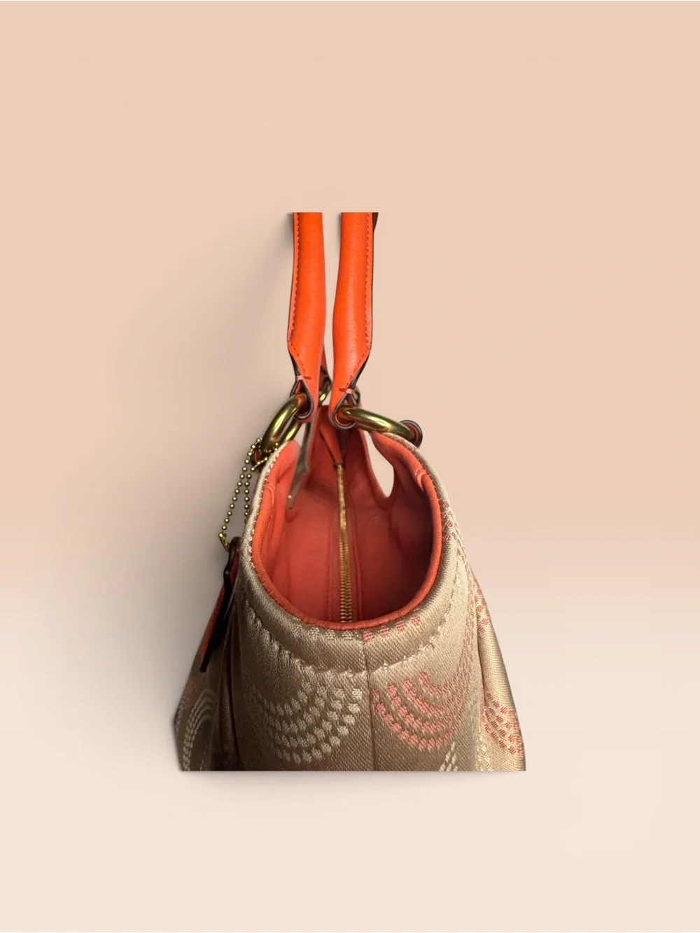 Coach Ashley Orange Tote with Wallet